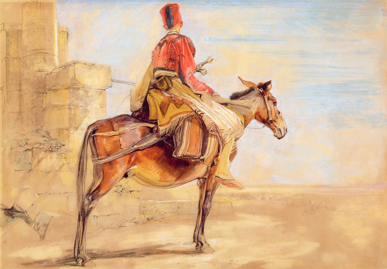Um posto avançado turco, 1850 de John Frederick Lewis