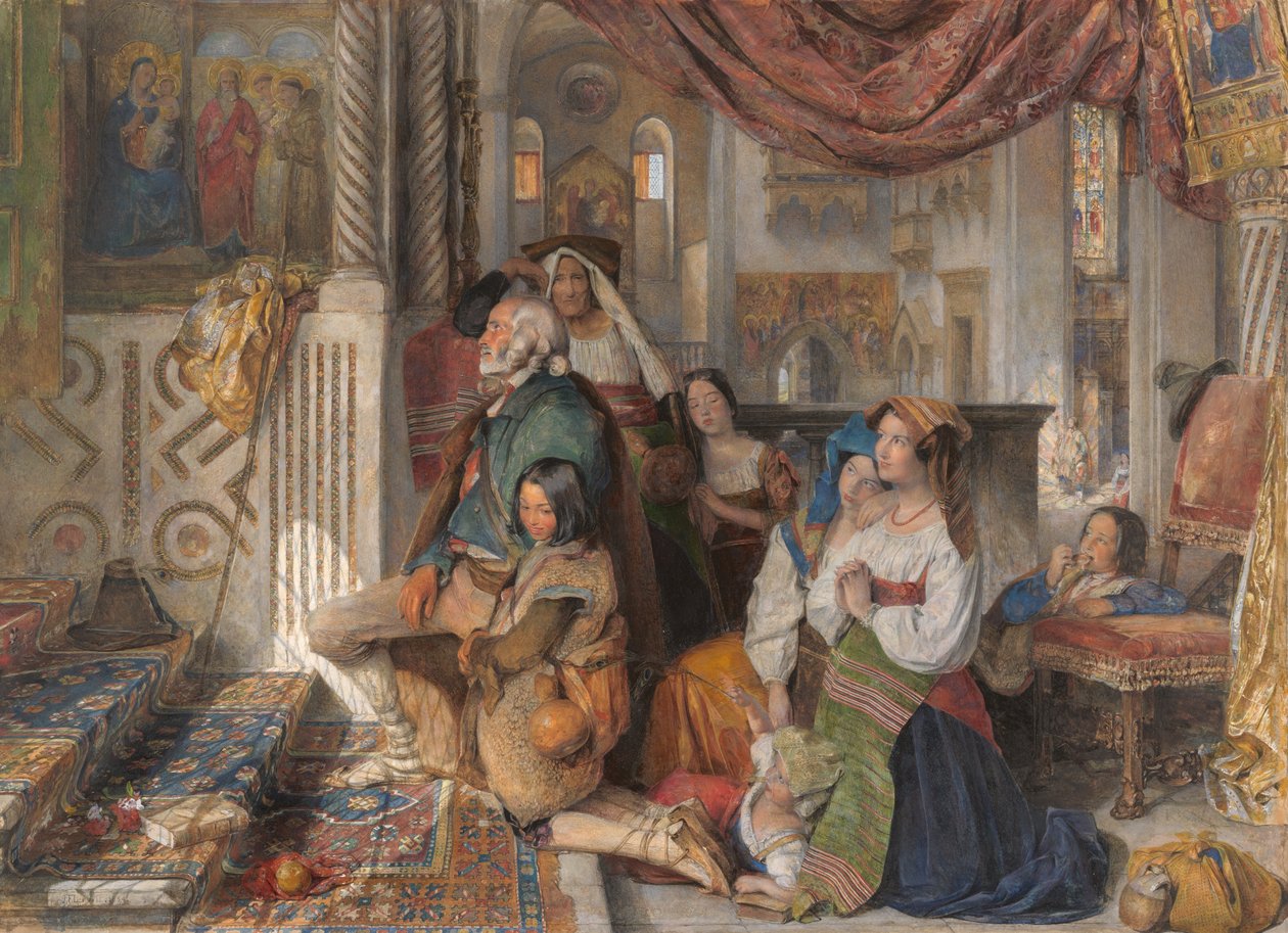 Peregrinos romanos de John Frederick Lewis