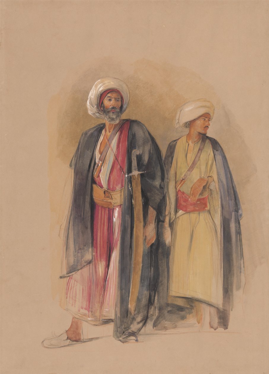 Xeque Hussein de Gebel Tor e seu filho de John Frederick Lewis
