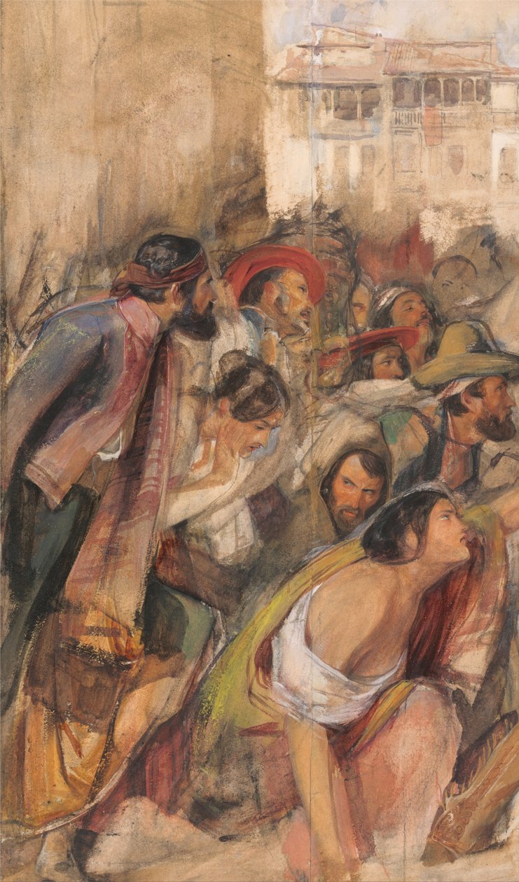 Estudo para a proclamação de Don Carlos de John Frederick Lewis
