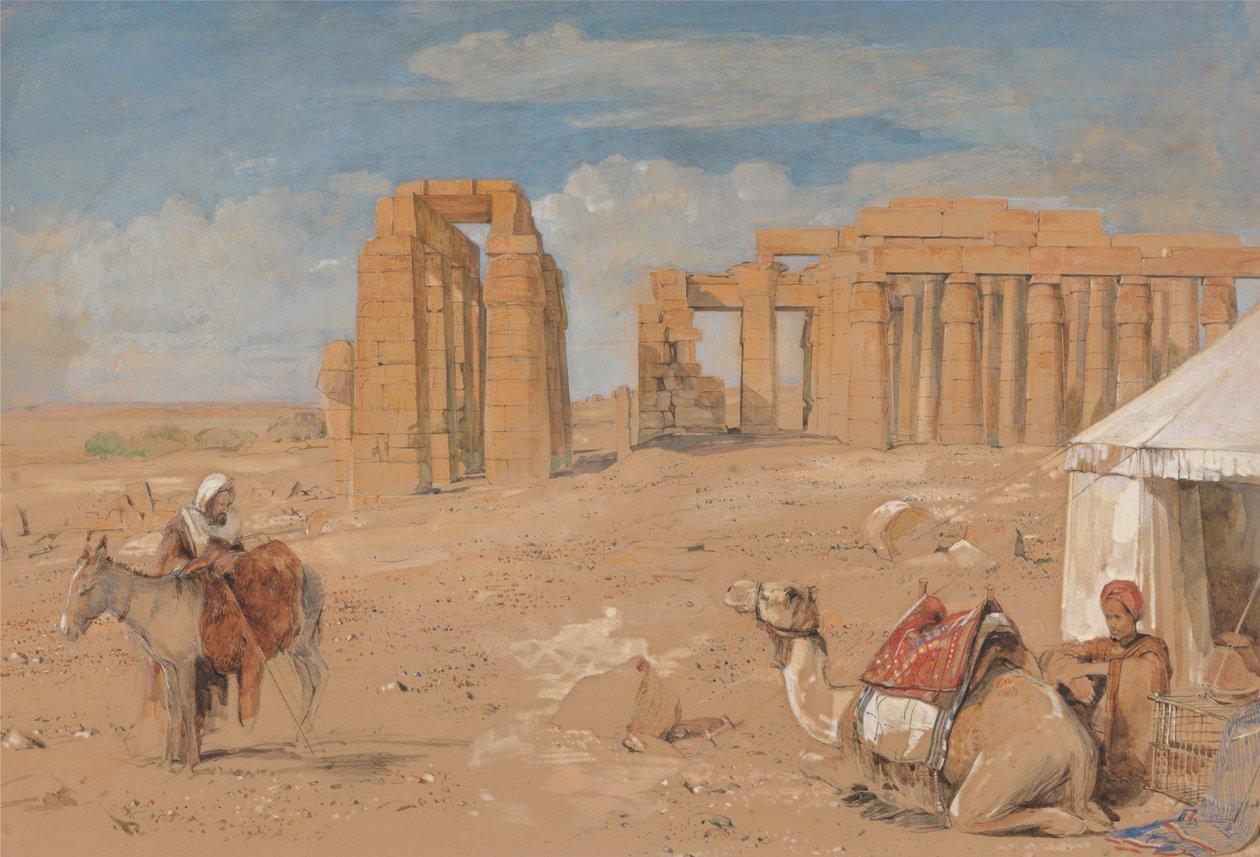 O Ramesseum em Tebas de John Frederick Lewis