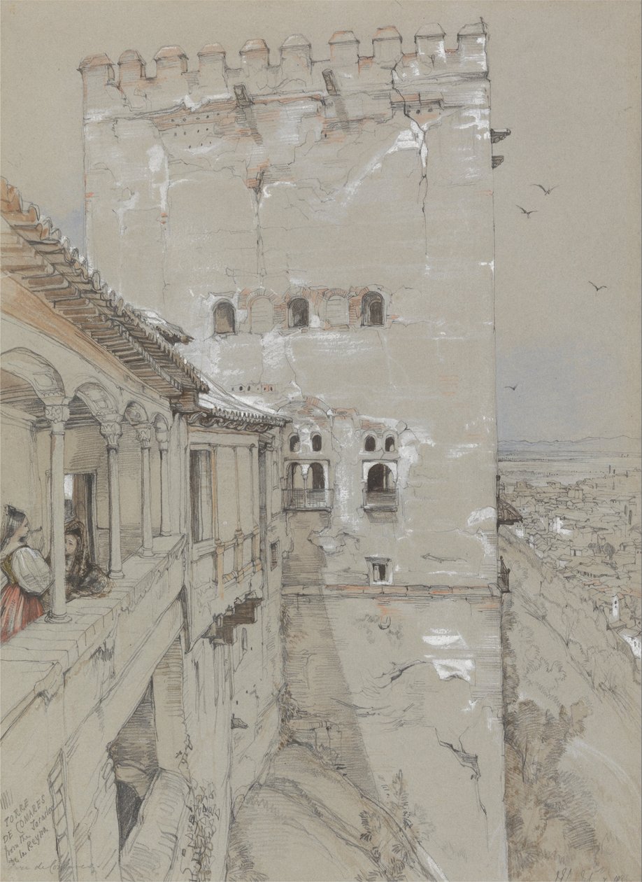 A Torre de Comares, Alhambra, 1835 de John Frederick Lewis