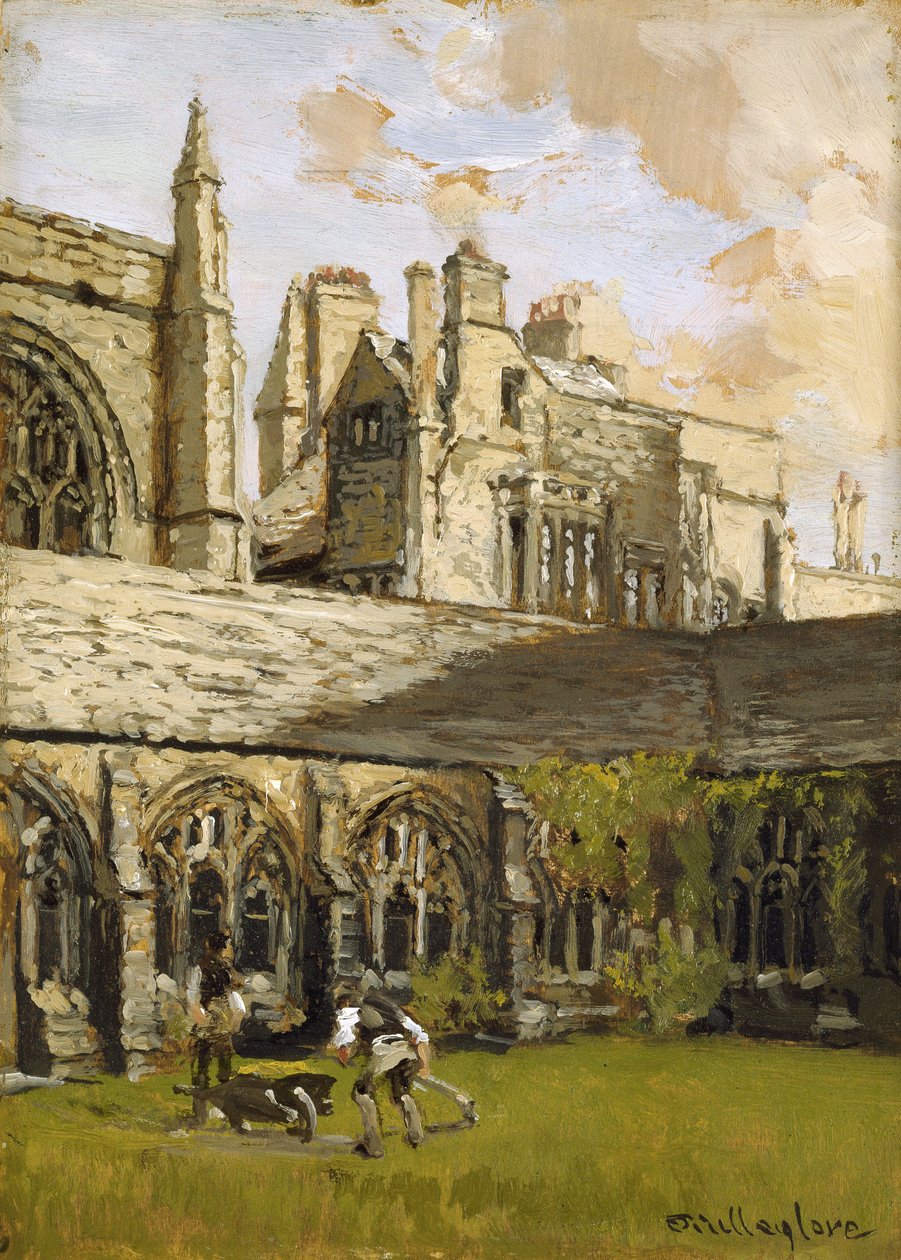 Claustros em New College, Oxford de John Fulleylove
