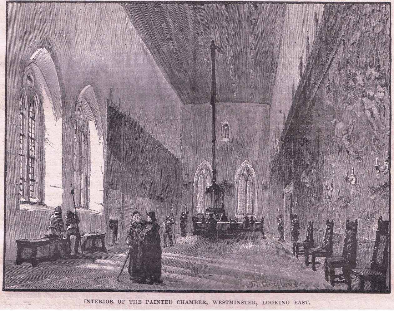 Interior da câmara pintada, Westminster de John Fulleylove