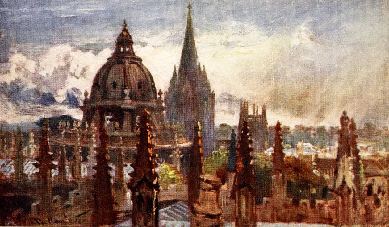 Oxford, do Teatro Sheldonian, 1903 de John Fulleylove