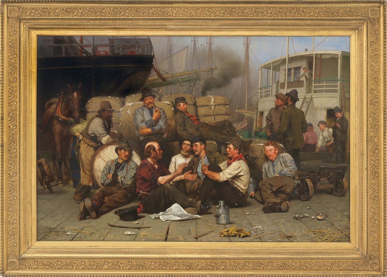 The Longshoremen&39;s Noon, 1879 de John George Brown