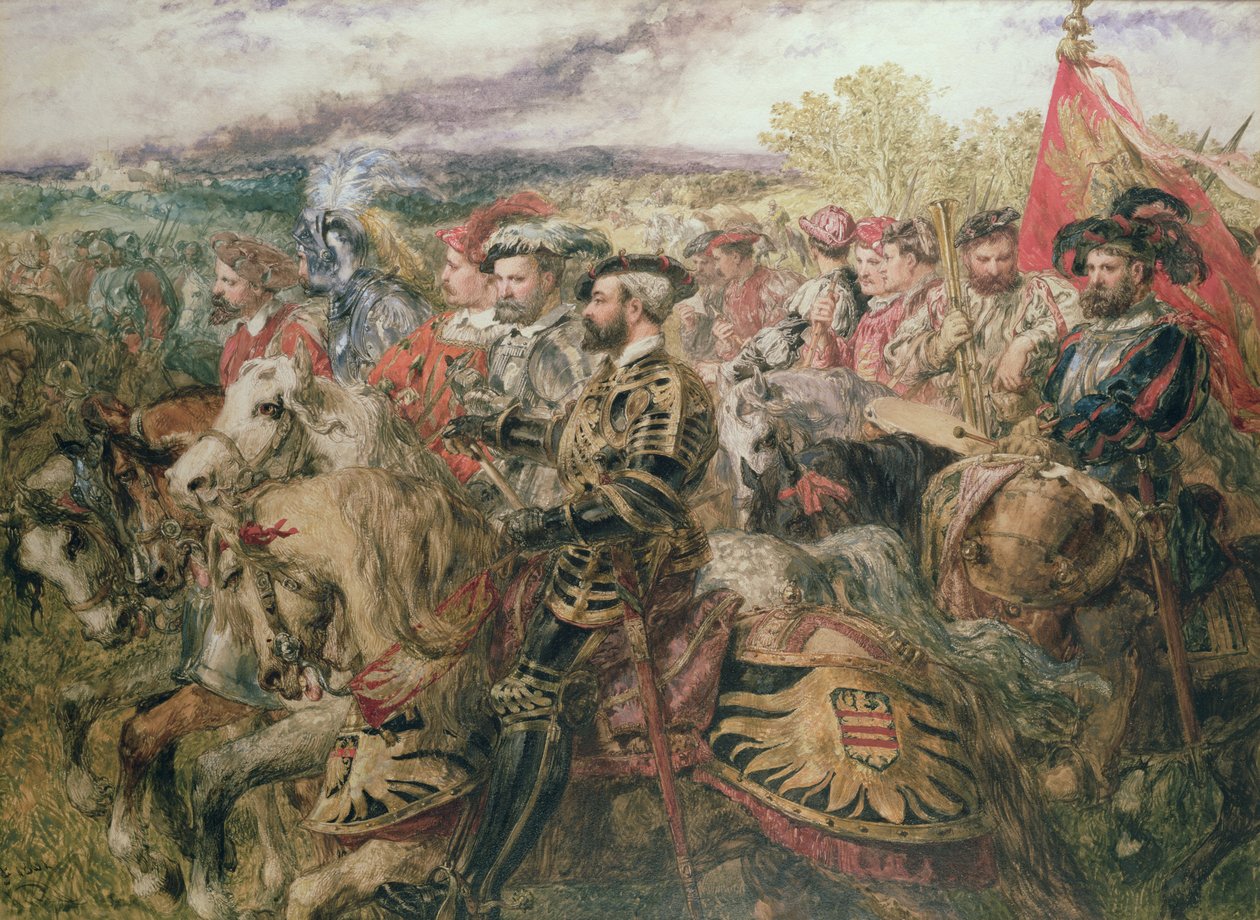 O campo do pano de ouro, 1520 de John Gilbert
