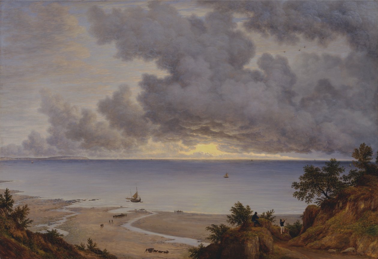 Baía de Sandown, perto de Shanklin Chine, Ilha de Wight de John Glover