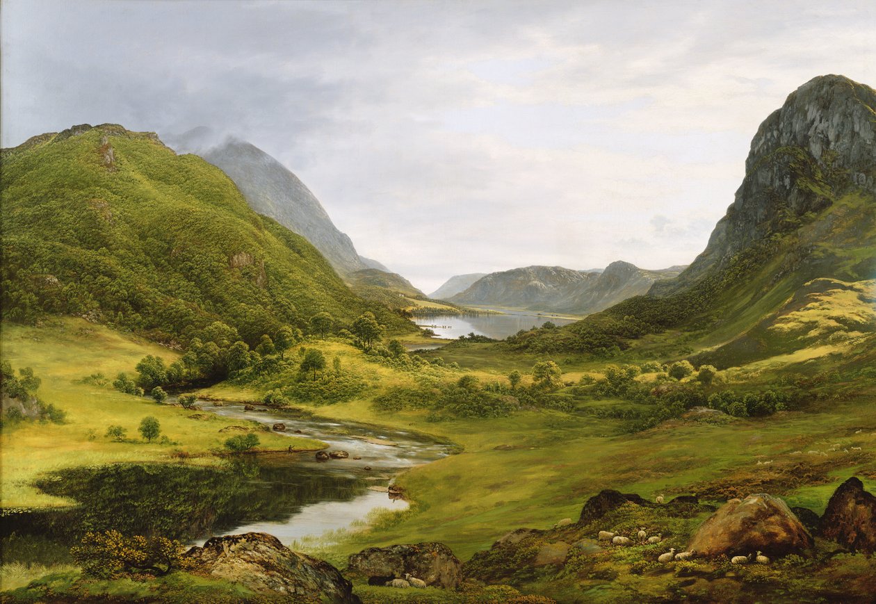 Thirlmere (óleo) de John Glover