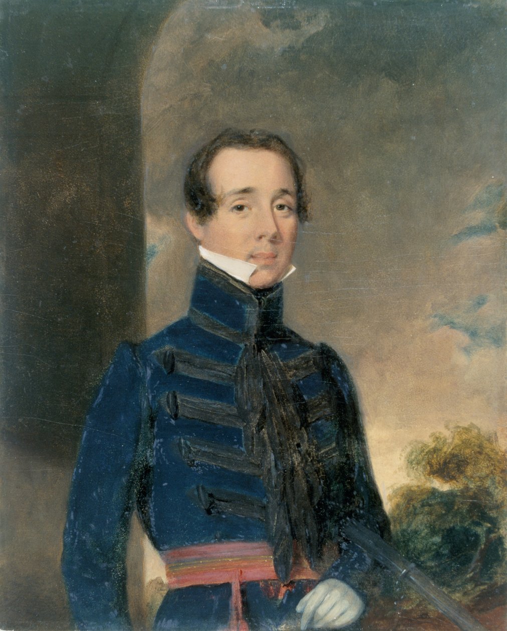 Tenente George Briggs (1808-75) Madras Artilharia, c.1832 de John Godwin Williams