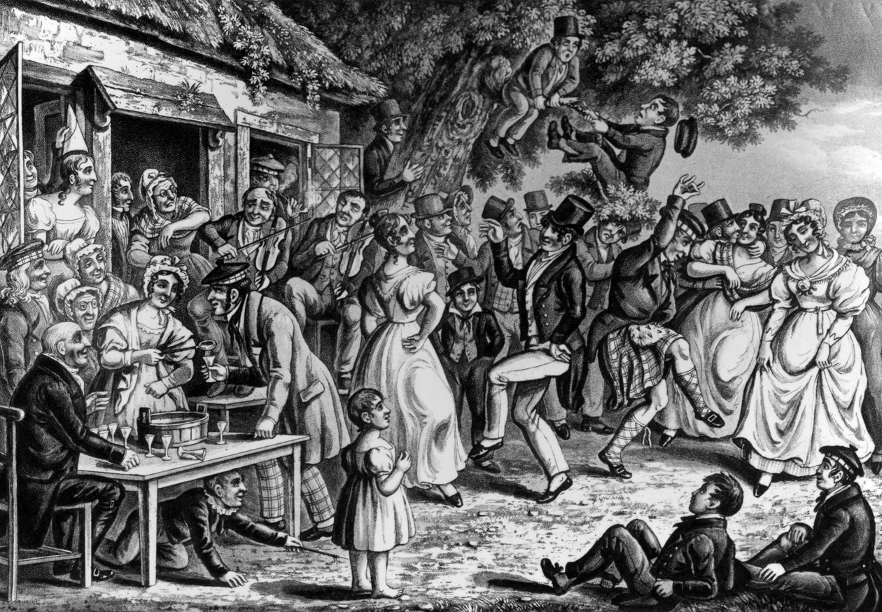 The Shamit Reel, prato 5 de &39;The Penny Wedding&39; de John Grant, gravado por Joshua Gleadah, 1836 de John Grant
