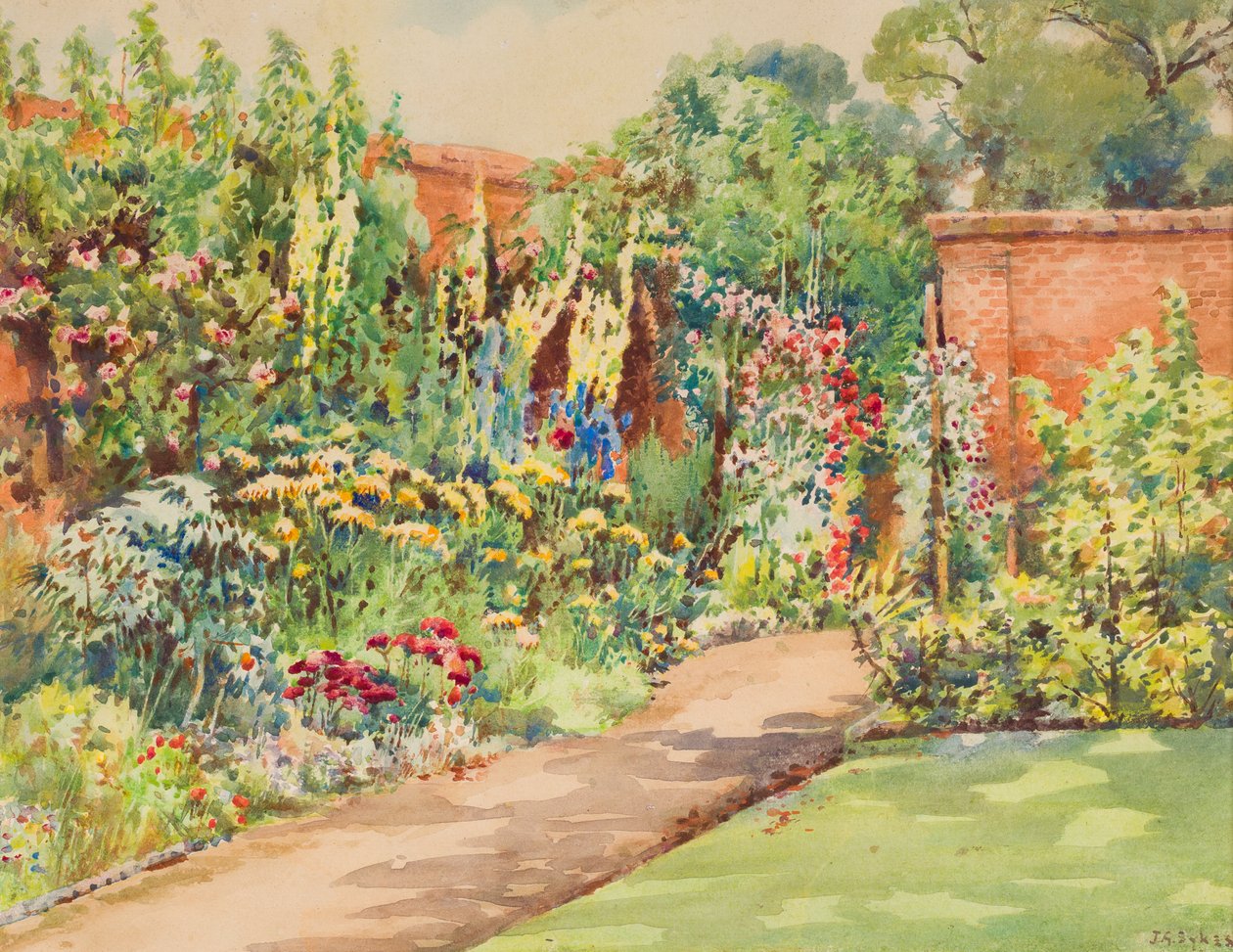 Jardim de Verão (wc on paper) de John Guttridge Sykes