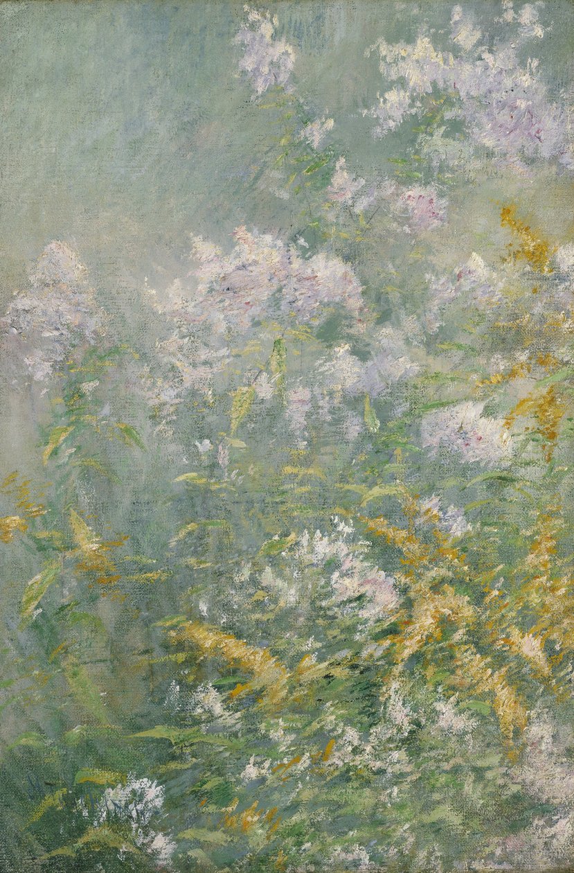 Flores do Prado (Golden Rod e Wild Aster) de John Henry Twachtman