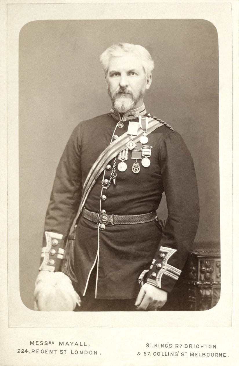James Augustus Grant (1827-1892), explorador escocês da África equatorial oriental de John Jabez Edwin Mayal