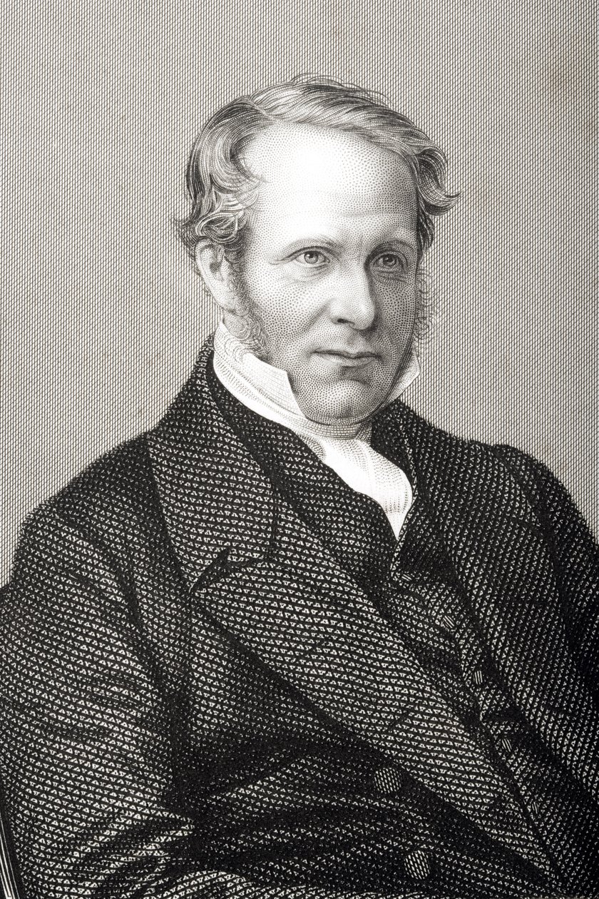 Reverendo Baptista Wriothesley Noel (1799-1873) gravado por DJ Pound de uma fotografia, de &39;A Sala de Estar de Personagens Eminentes, Volume 2&39;, publicado em Londres, 1860 de John Jabez Edwin Paisley Mayall