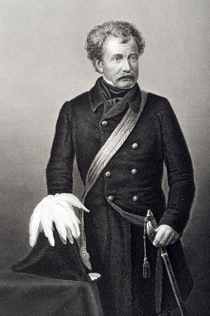 Sir Colin Campbell (1792-1863) Lord Clyde, gravado por DJ Pound a partir de uma fotografia, de &39;A Sala de Estar de Personagens Eminentes, Volume 2&39;, publicado em Londres, 1860 de John Jabez Edwin Paisley Mayall