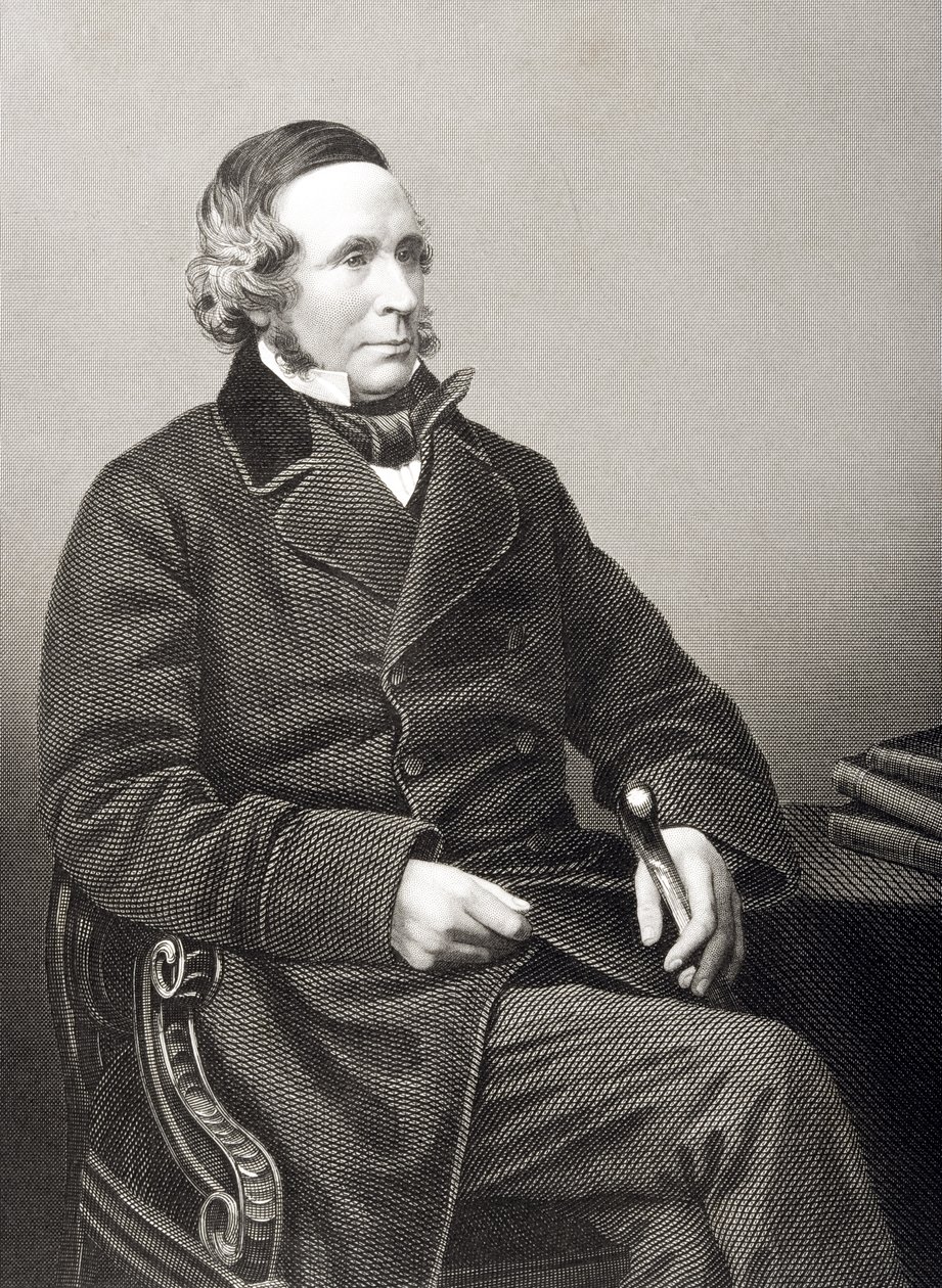 Sir Henry Cantor Keating (1804-1888), gravado por DJ Pound de uma fotografia, de &39;A Sala de Estar de Personagens Eminentes, Volume 2&39;, publicado em Londres, 1860 de John Jabez Edwin Paisley Mayall