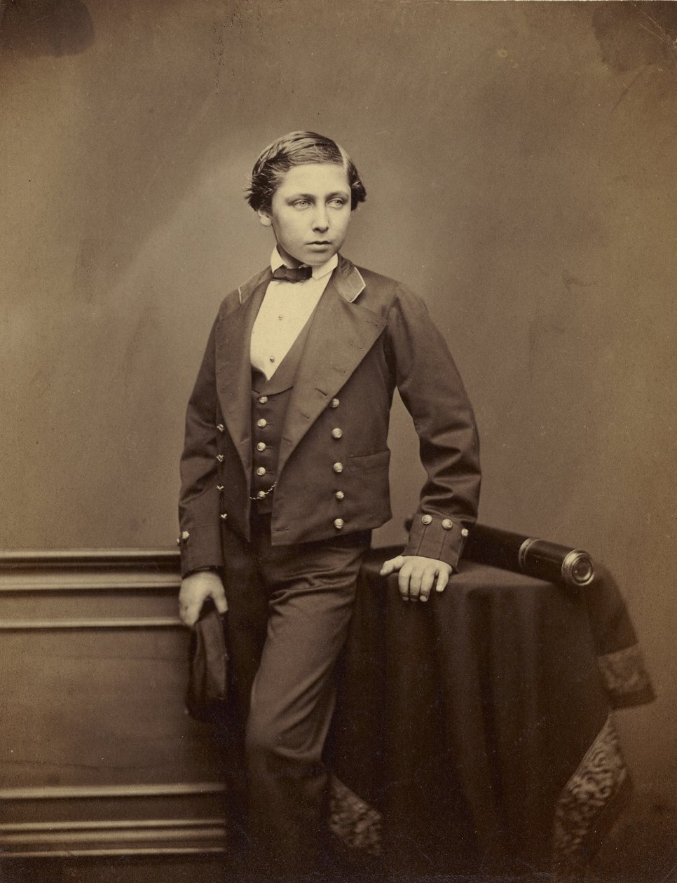 O Príncipe de Gales, mais tarde Edward VIII, c.1856 (albumen silver print) de John Jabez Edwin Paisley Mayall
