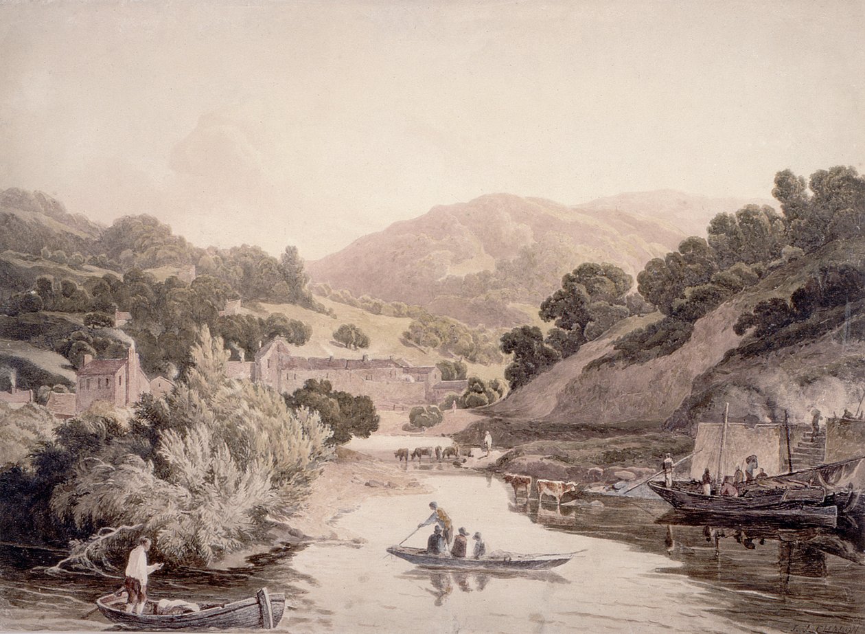 Cena rio, em, devonshire de John James Chalon
