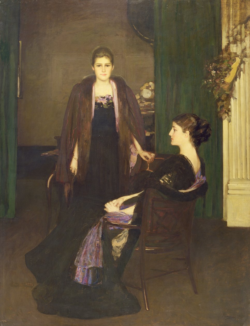 Senhorita MacLaren e Sra. Oliver de John Lavery