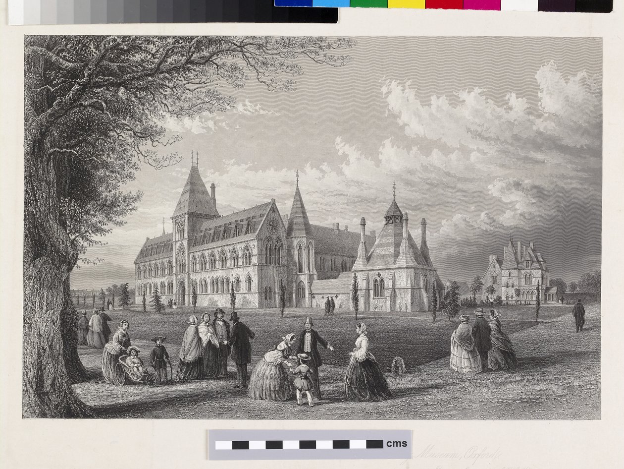 O Museu da Universidade: Oxford almanack para 1860, 1860 de John Le Keux