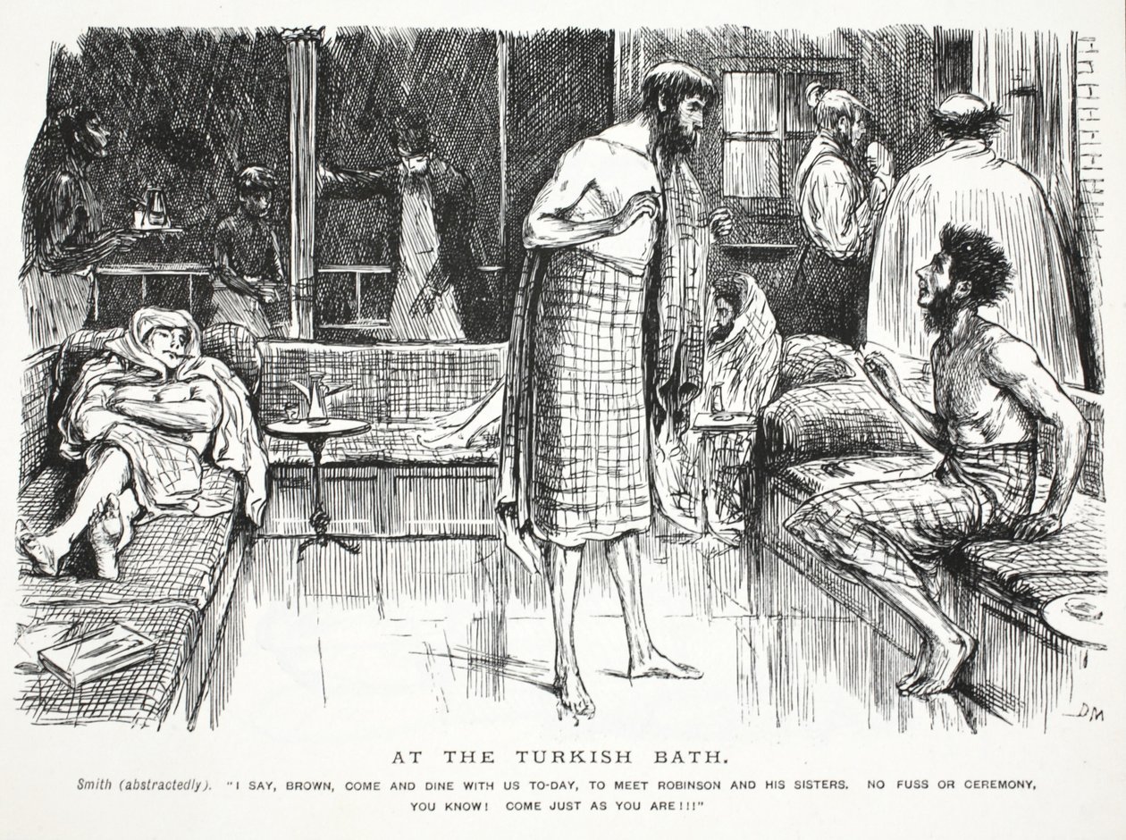 No banho turco de John Leech