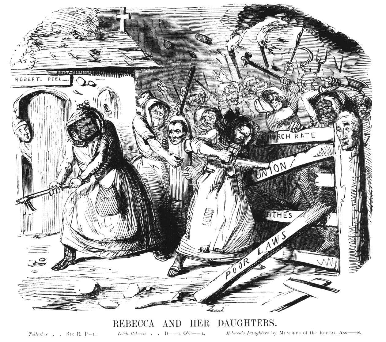 Rebecca e suas filhas de John Leech