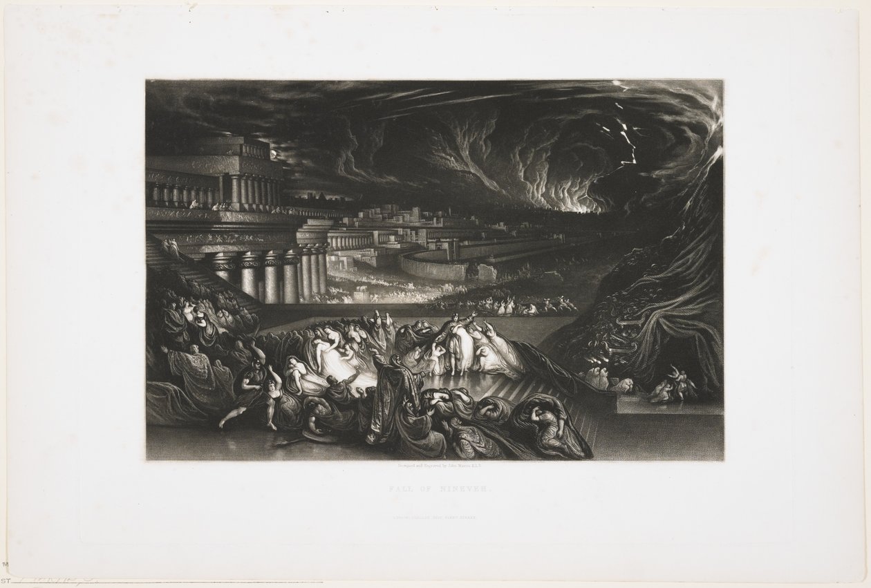 Queda de Nínive, 1826 de John Martin