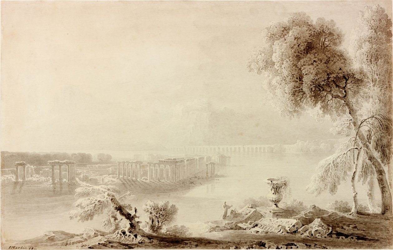 Paisagem, Composição Clássica de John Martin
