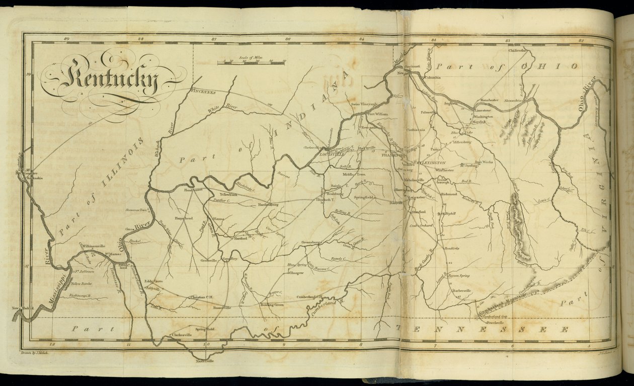 Páginas de &39;Viagens pelos Estados Unidos da América ...&39;, 1818 de John Melish