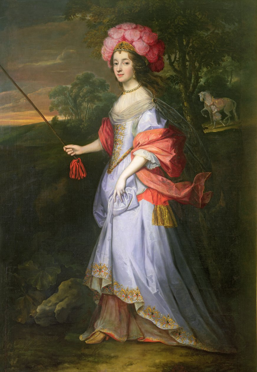 Uma senhora em traje de mascarada, c.1679 de John Michael Wright