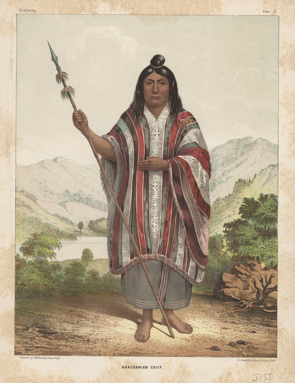 Chefe Araucano, 1855 de John Mix Stanley