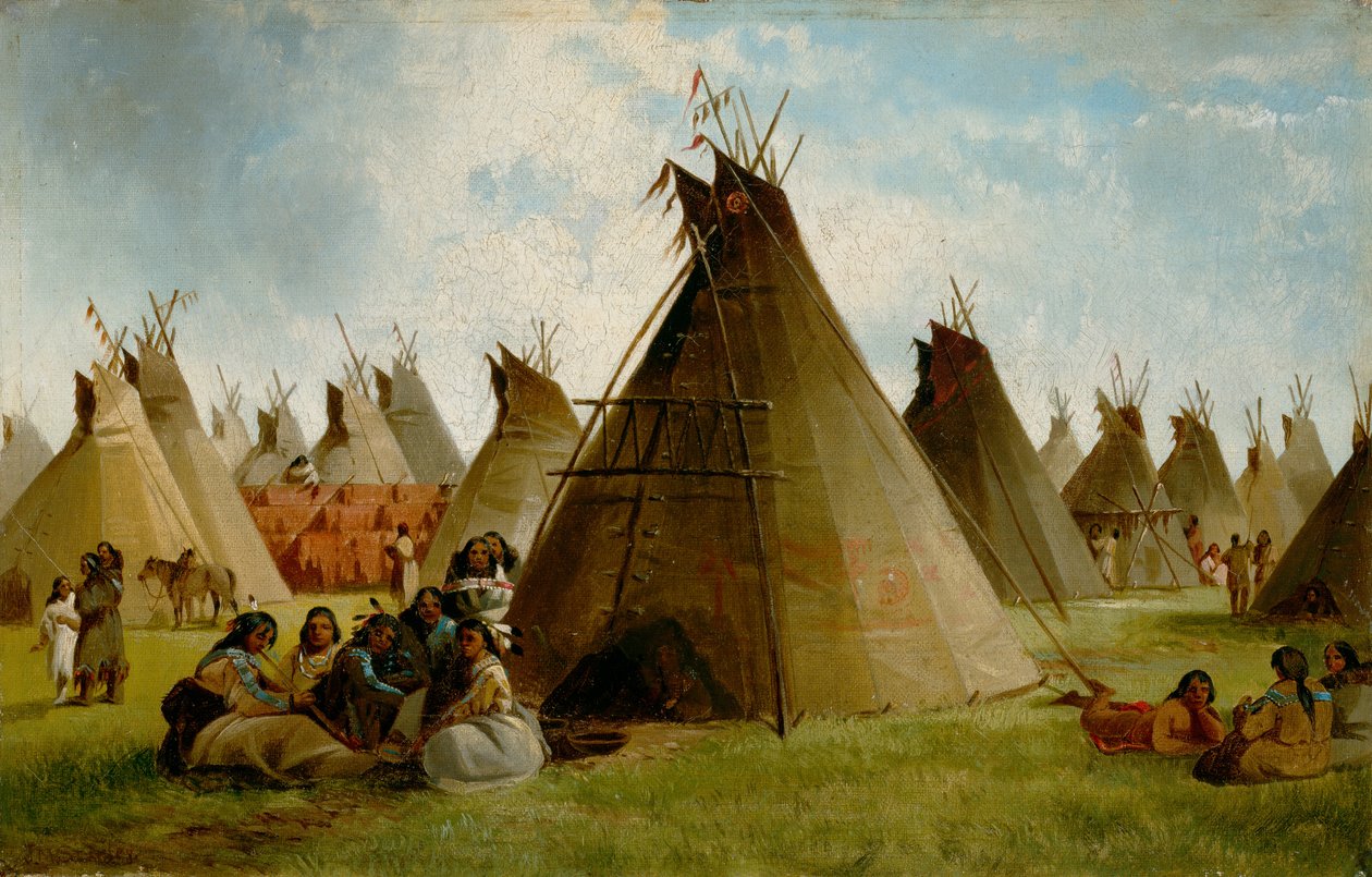 Prairie Indian Encampment, c.1870 de John Mix Stanley