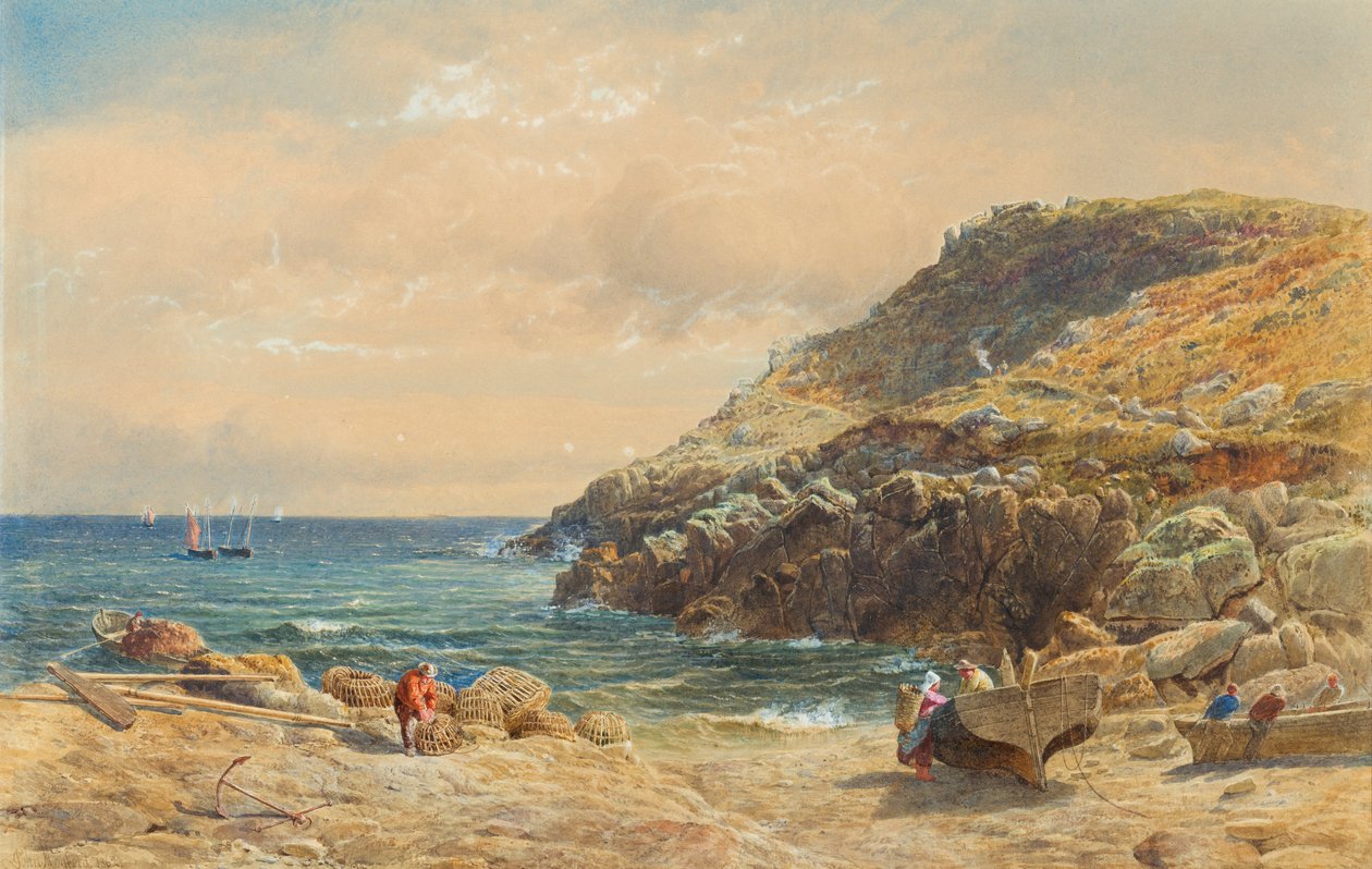 Paisagem na costa da Cornualha de John Mogford