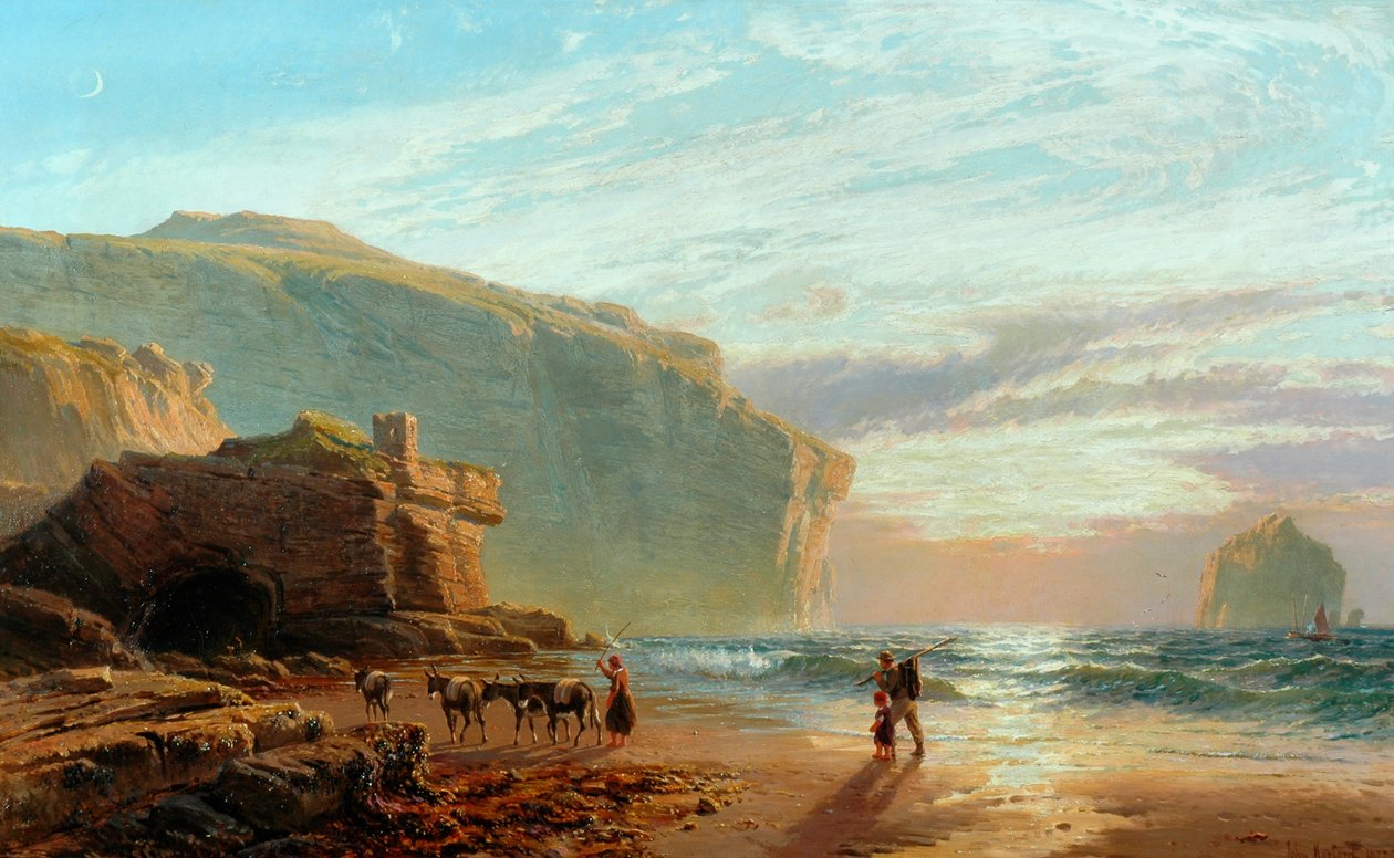 Fora da costa da Cornualha (Trebariwith Strand), 1877-78 de John Mogford