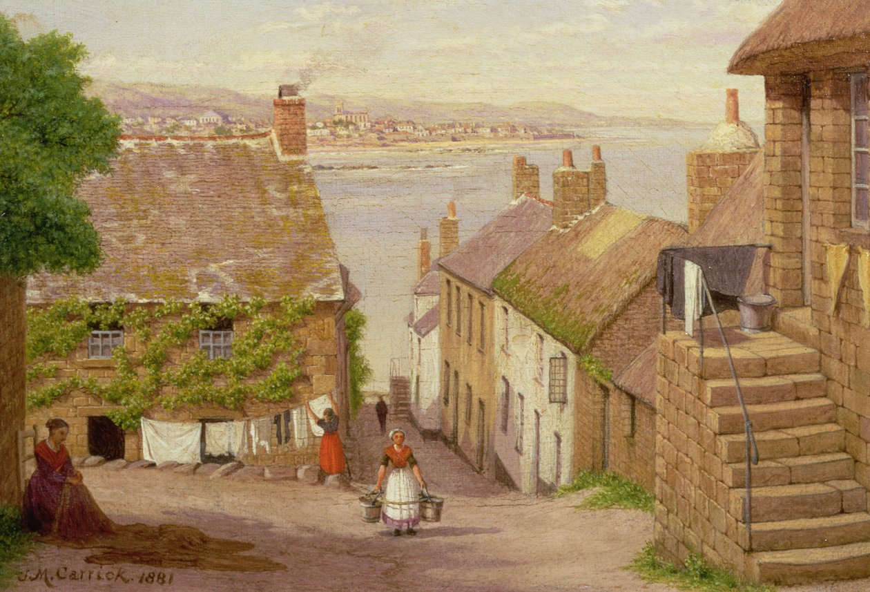 Vista de Penzance de Newlyn, 1881 de John Mulcaster Carrick