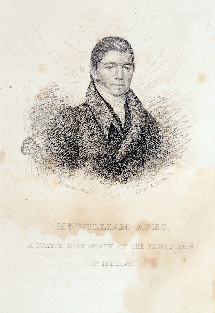Retrato de William Apes, gravado por Illman e Pilbrow de John Paradise