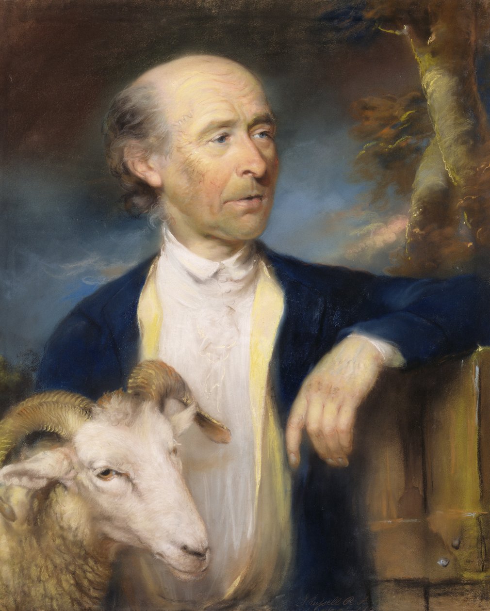 John Collins de Devizes (fl.1771-99) 1799 (pastel sobre papel) de John Russell