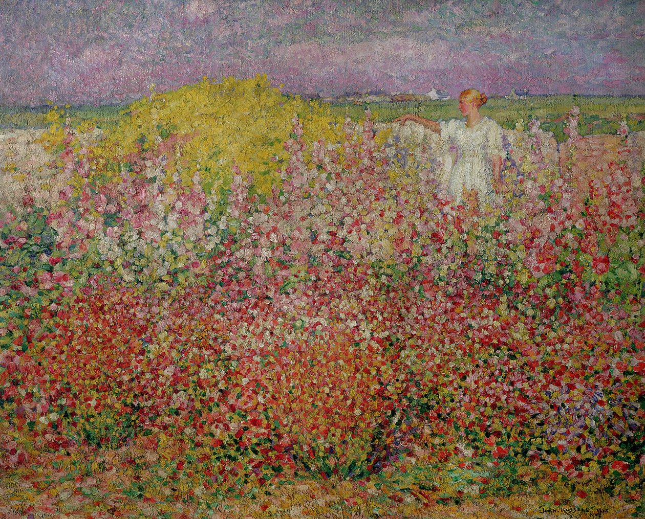 Sra. Russell Entre as Flores na Ilha Belle, 1927 de John Russell