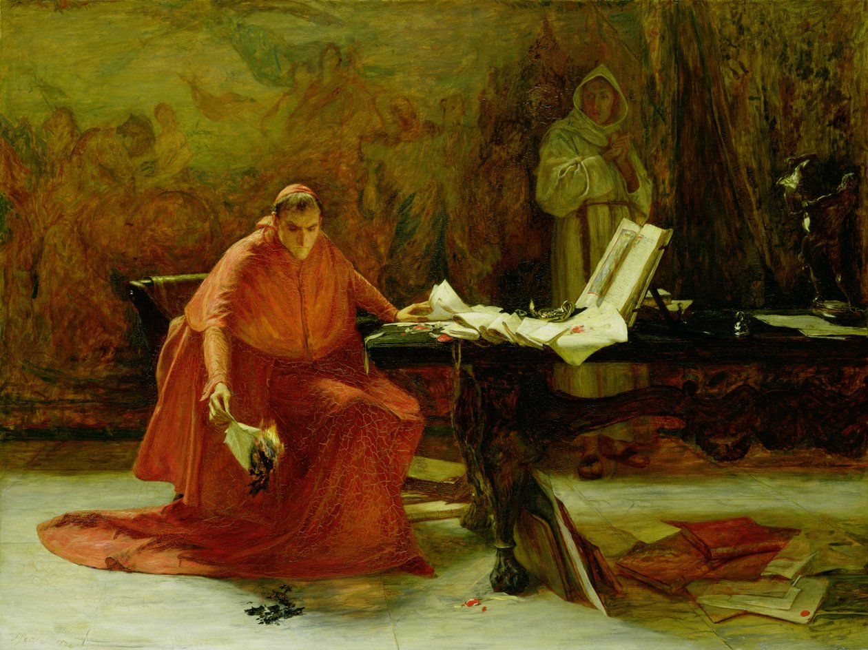 Um segredo de estado, 1874 de John Pettie