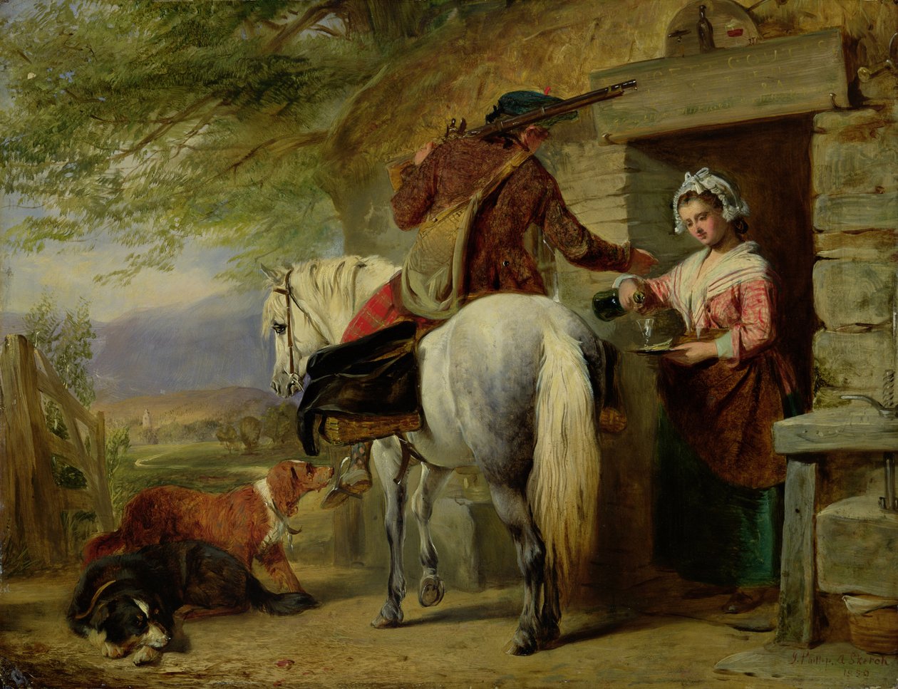 Uma Scotch Roadside Inn, 1850 de John Phillip