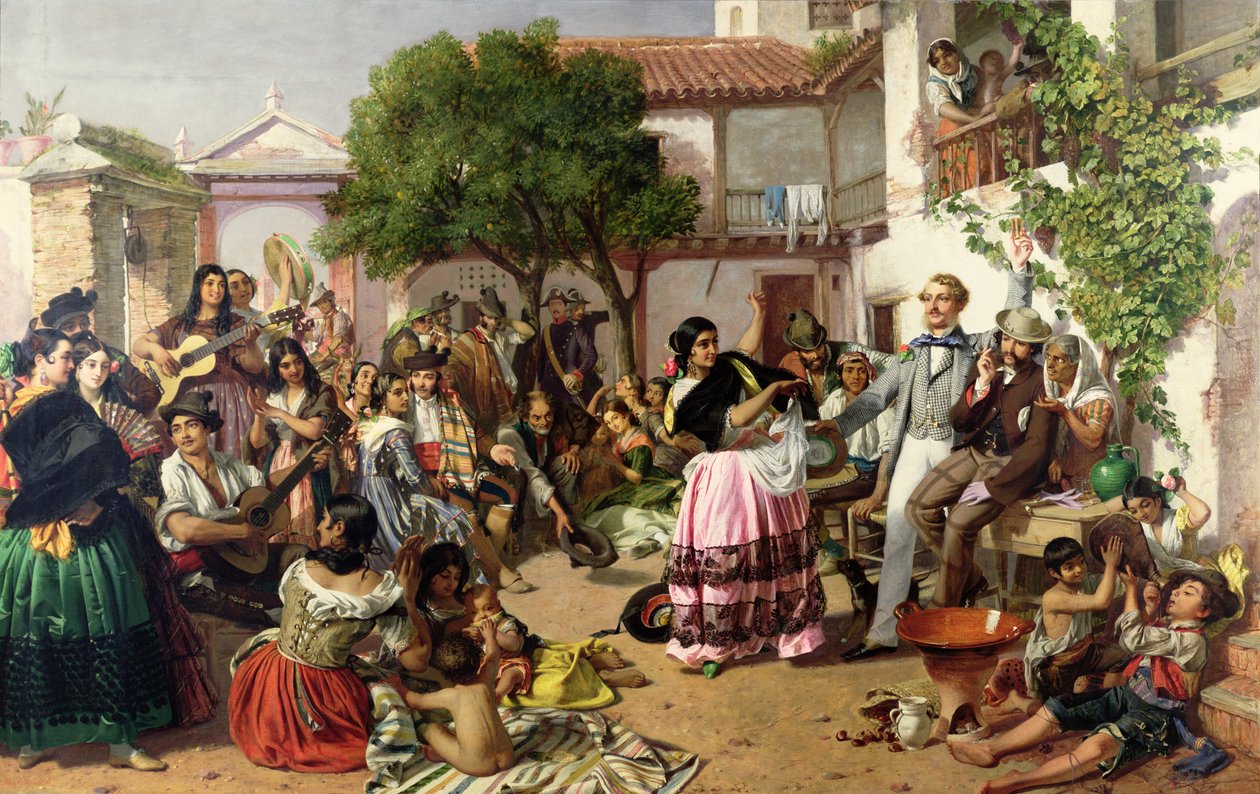 A vida entre os ciganos, Sevilha, 1853 de John Phillip