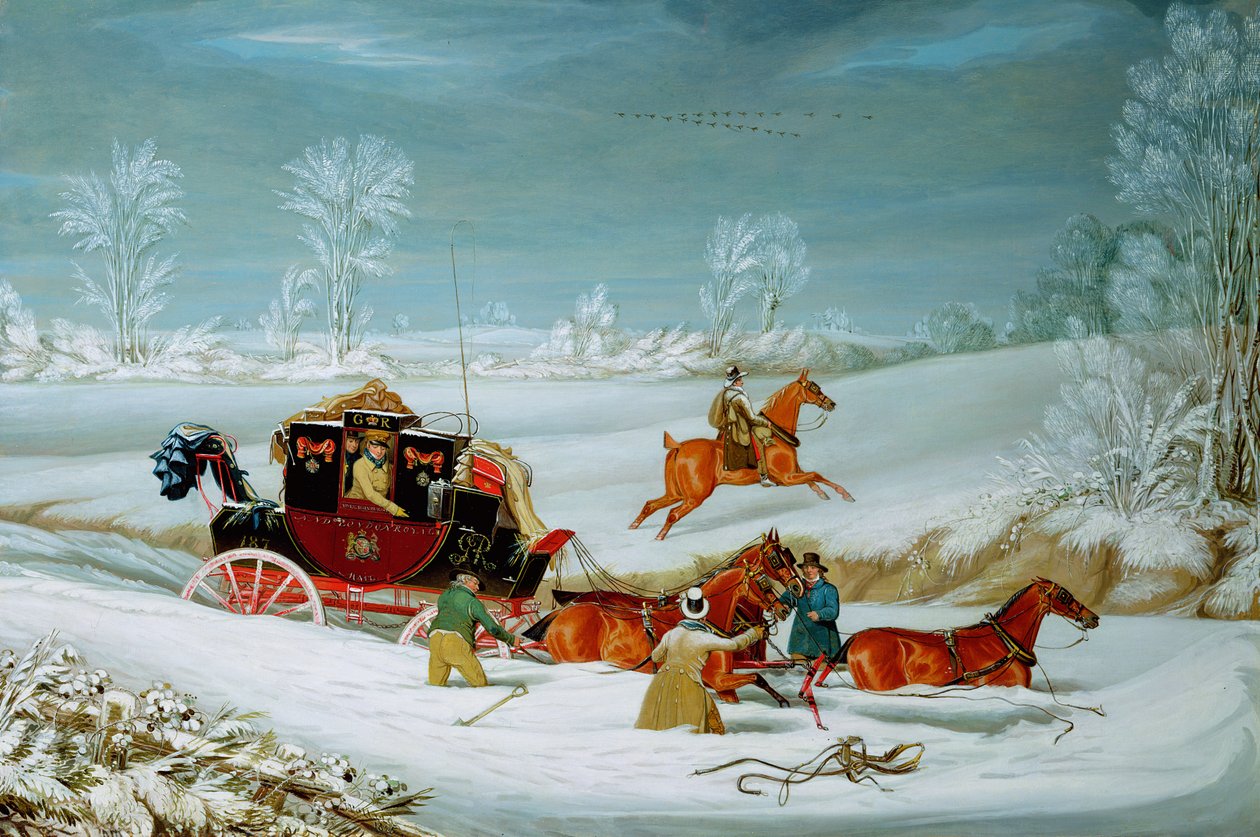 Treinador de correio na neve de John Pollard