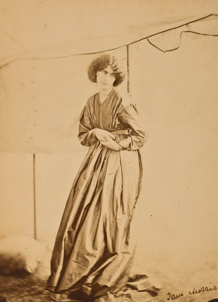 Retrato de Jane Morris, 1865 (impressão albumen) de John R. Parsons