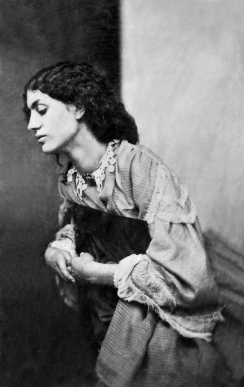 Jane Morris, posada por Dante Gabriel Rossetti, 1865 (impressão albumen) de John R. Parsons