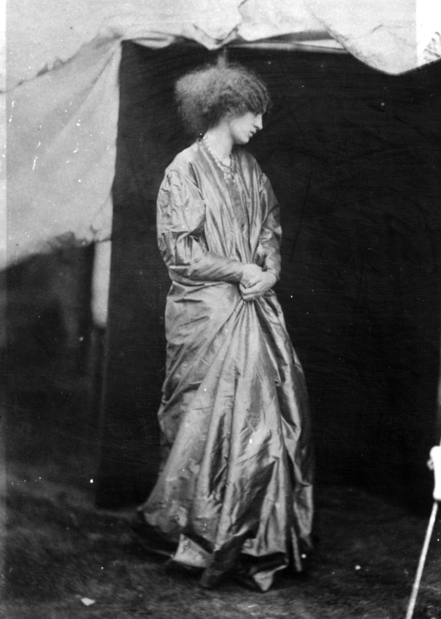 Jane Morris, posada por Dante Gabriel Rossetti, 1865 (impressão albumen) de John R. Parsons