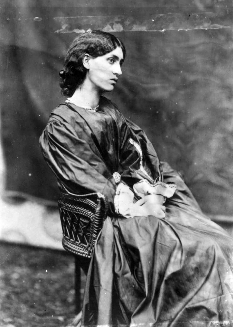 Jane Morris, posada por Dante Gabriel Rossetti, 1865 (impressão albumen) de John R. Parsons