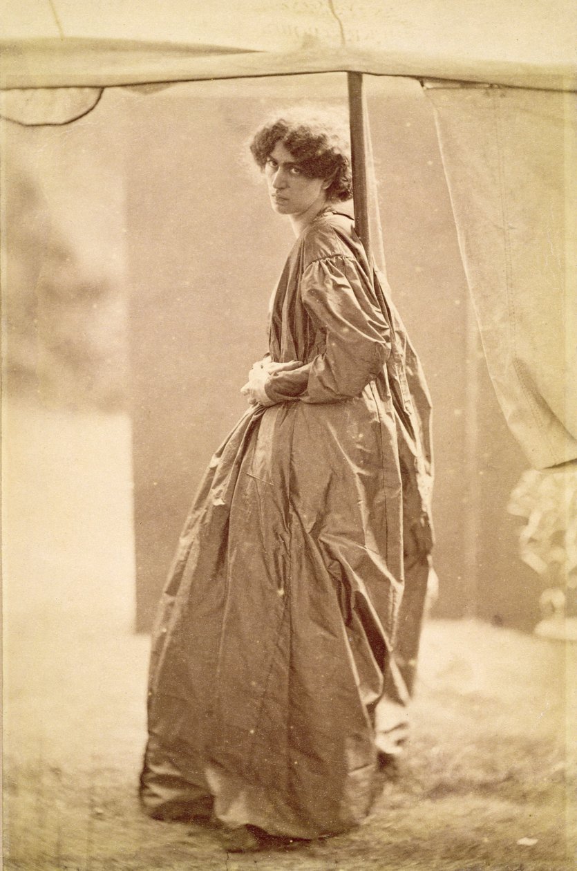 Retrato de Jane Morris (1839-1914) 1865 (albumen print) (ver também 265089) de John R. Parsons
