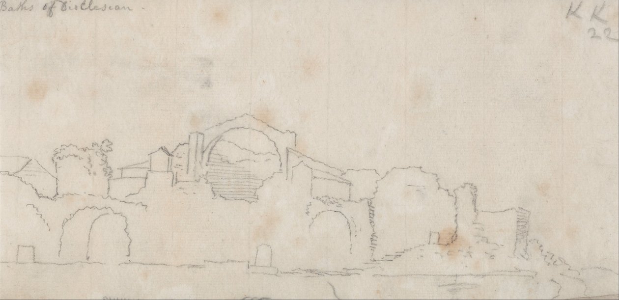Banhos de Dioclesian de John Robert Cozens