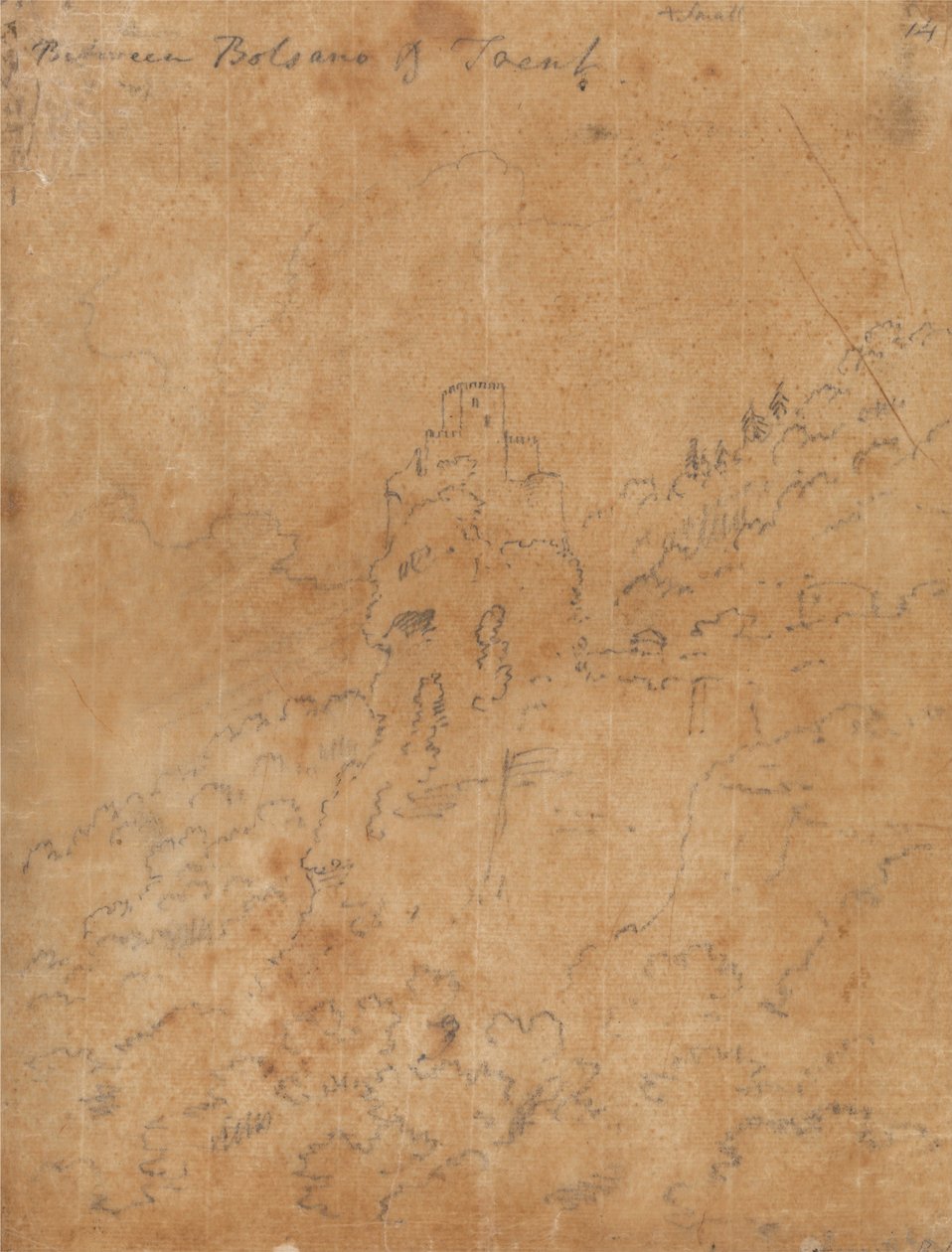 Entre Bolzano e Trento de John Robert Cozens